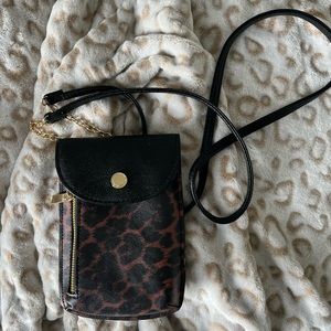 Small Leopard Print Crossbody Purse